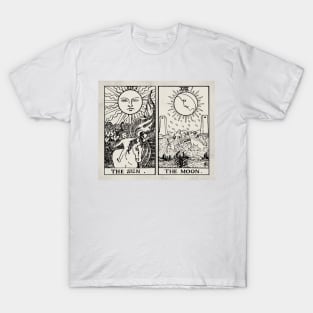 The Sun and Moon Tarot Cards T-Shirt